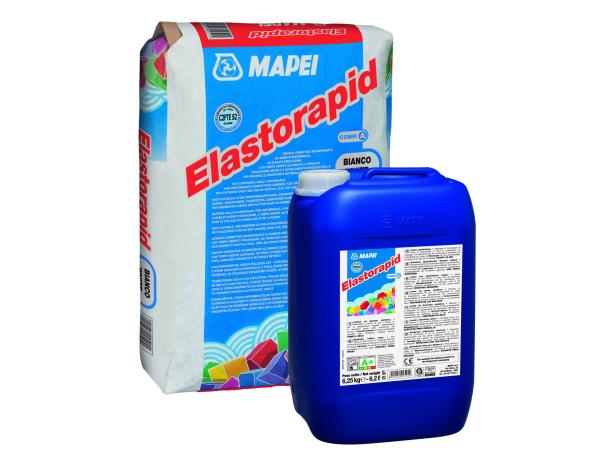 Mapei Elastorapid – Kétkomponensű, alakváltozásra képes, gyors cementkötésű ragasztó